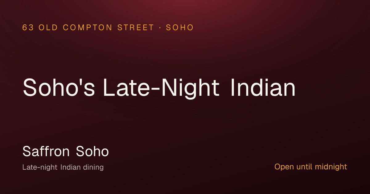 Saffron - Soho